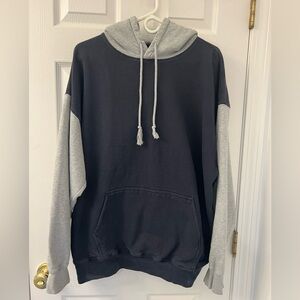 Brandy Melville Navy & Grey Hoodie